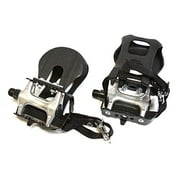 (1 Pair ) - Left+Right - PEDALS W/ Toe Clip for 9/16" Compatible for Indore Stationary Bikes/Bycycles | Various Commercial FINTESS BIKES