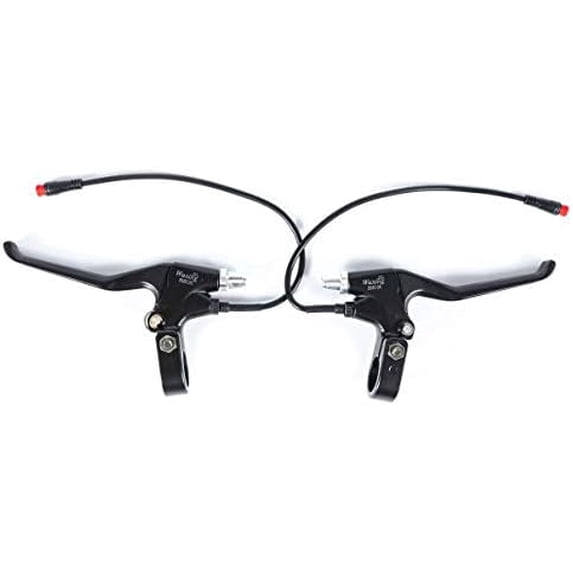 1 Pair Left & Right Waterproof Electronic Brake Lever Set for Electric Bicycle, Handle Grip Brake Accessory for e Bike, Long Use Bike Brakes