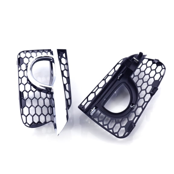 1 Pair Lightweight Plastic Headlight Covers With Vented Design For Improved Cooling And Corrosions Resistance Tool Less Setup