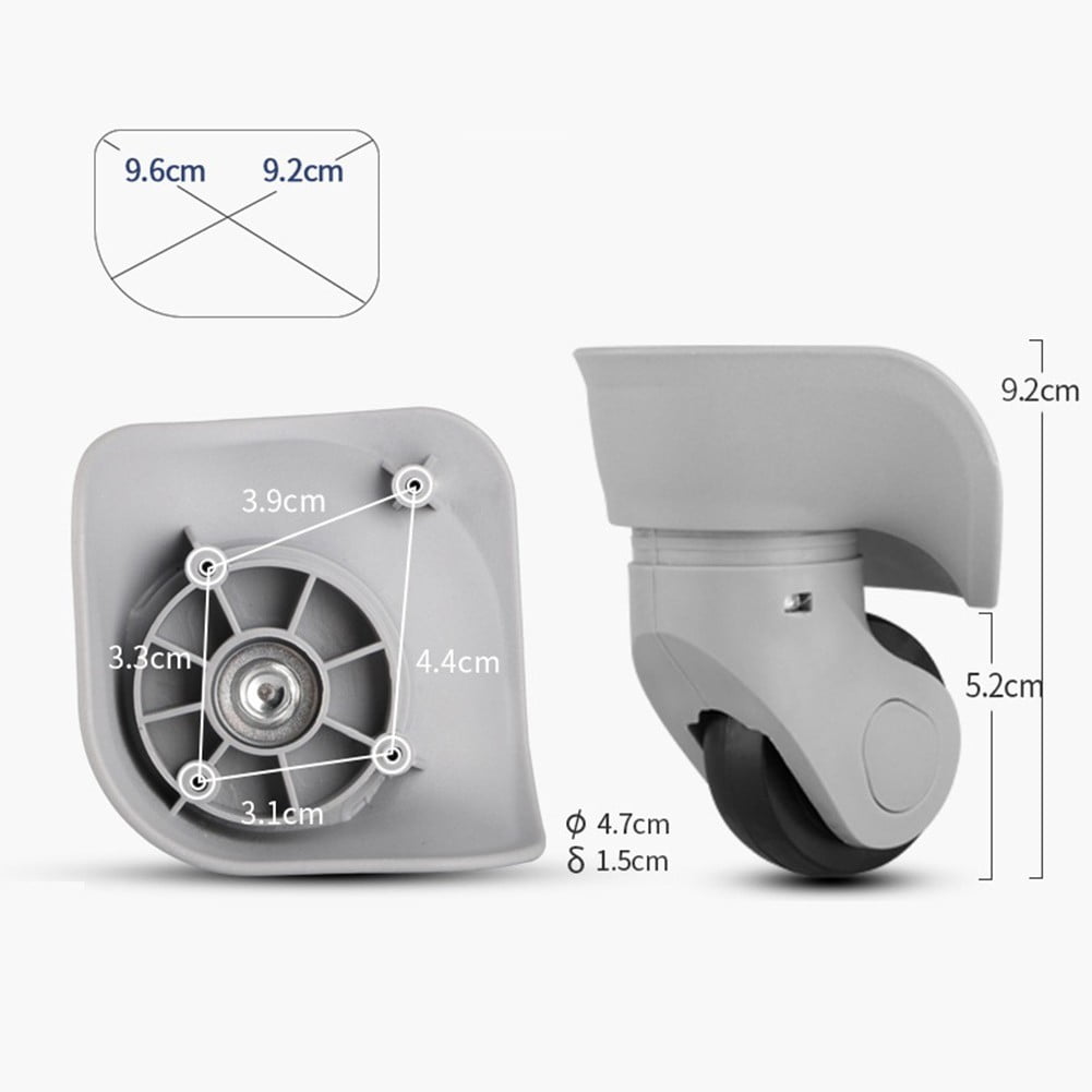 1 Pair Luggage Wheel Suitcase Replacement Wheel Trolley Suitcase