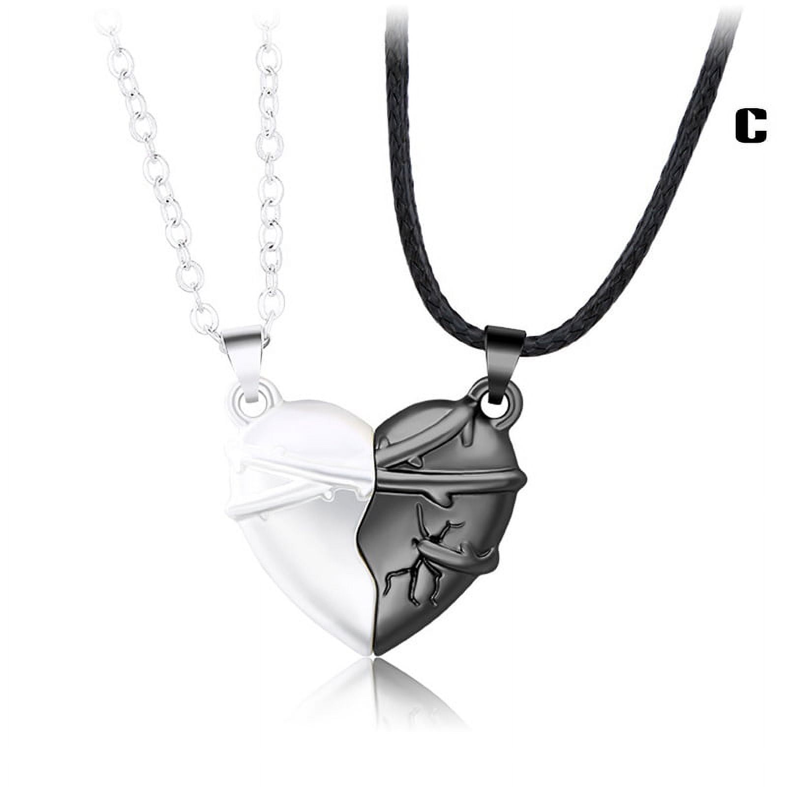 Magnetic Couple Necklace: Love Heart Shaped Pendant Tunisia Ubuy