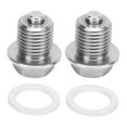 1 Pair Oil Drain Plug M14x1.5 Stainless Steel Part Replacement