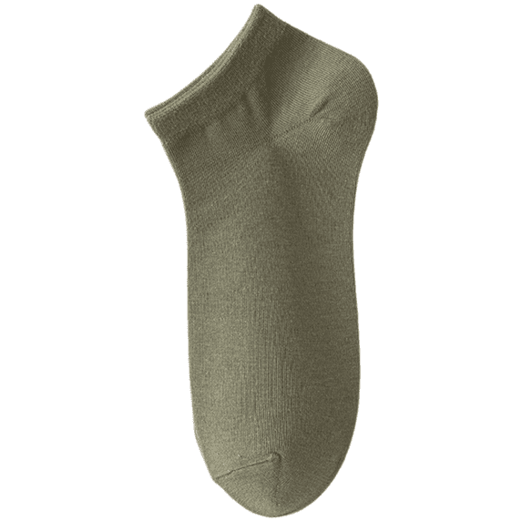 1 Pair Men Thin Ankle Socks, Breathable Deodorant Casual One Size, Sage Green
