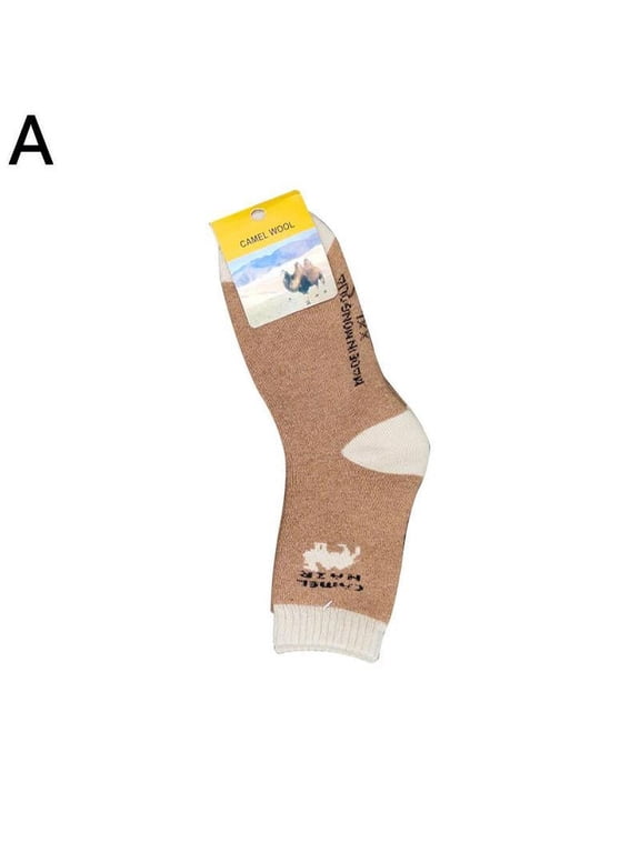 1 Pair Men Winter Camel Warm Couples Outdoor Cold Weather Socks Wool