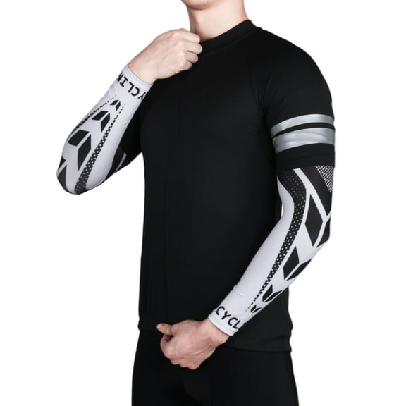 1 Pair Men Women Cycling Sunshade Arm Sleeves Breathable Cooling Arm Protective Cover Sportswear