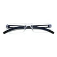 thumbnail image 1 of 1 Pair Men Women Rimless Reading Glasses Blue Light Blocking Unisex Reader +1.50, 1 of 6