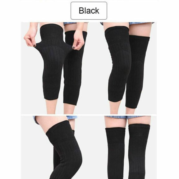 1 Pair Men Women Wool Leg Knee Warmer Winter Socks Thermal Longer Thickness