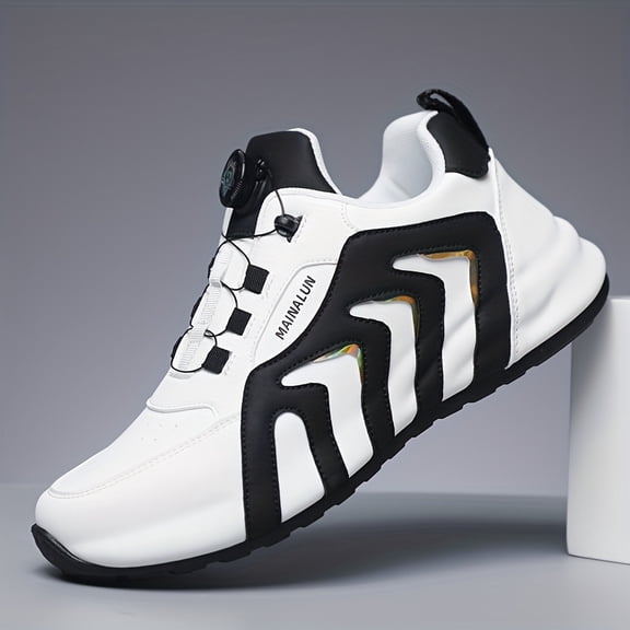 1 Pair of Men's Trendy Versatile Skateboarding Sneakers, Thick-Sole Height-Increasing White Shoes, Outdoor Low-Top Men's Casual Sports Shoes, Minimalist College Couple Shoes, Suitable for All Seasons
