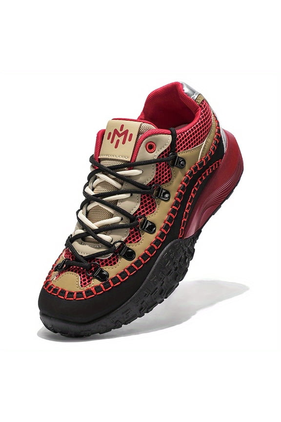 1 Pair Men's & Women's Breathable Mesh Platform Elevator Sneakers - 2-Color Block (Green/Yellow) Retro Chunky Platform Shoes, TPU Sole & Cushion, All-Season Low-Top Lace-Up for Height Boost, Casual,