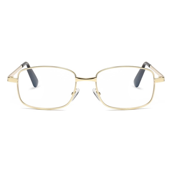 1 Pair Mens Womens Metal Frame Clear Lens Reading Glasses Fashion Classic Readers +2.25