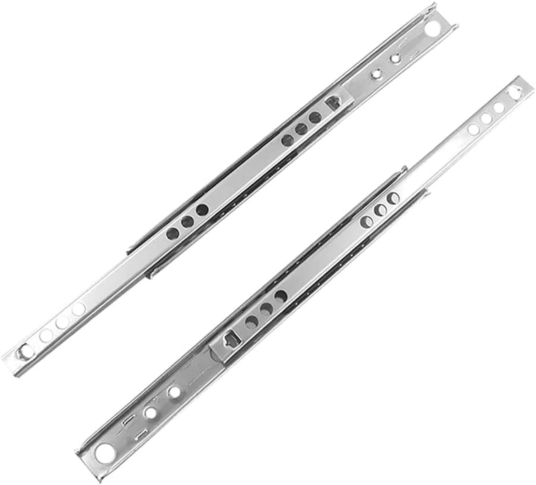 1 Pair Metal Bearing Drawer Runners Draw Depth for 17mm Replacement