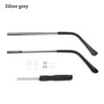 thumbnail image 1 of 1 Pair Metal Eyeglasses Anti-Slip Universal Glasses Arm Replacement Leg Eyewear Accessories Spectacle Frame SILVER GREY, 1 of 8