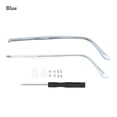 thumbnail image 1 of 1 Pair Metal Eyeglasses Universal Repair Tool Eyewear Accessories Replacement Leg Spectacle Frame Glasses Arm BLUE, 1 of 8