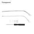 thumbnail image 1 of 1 Pair Metal Eyeglasses Universal Repair Tool Eyewear Accessories Replacement Leg Spectacle Frame Glasses Arm TRANSPARENT, 1 of 8
