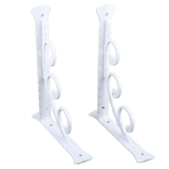 1 Pair Metal Floating Shelf Brackets Wall Mounted Brackets for Table Work for Bench Bookcases Space