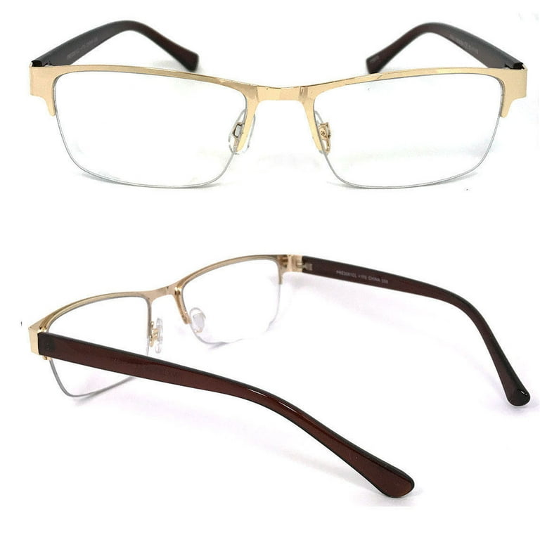1 Pair Metal Rectangular No Line Progressive Trifocal Clear Lens Reading Glasses Better Then Bi Focal bifocal Reader