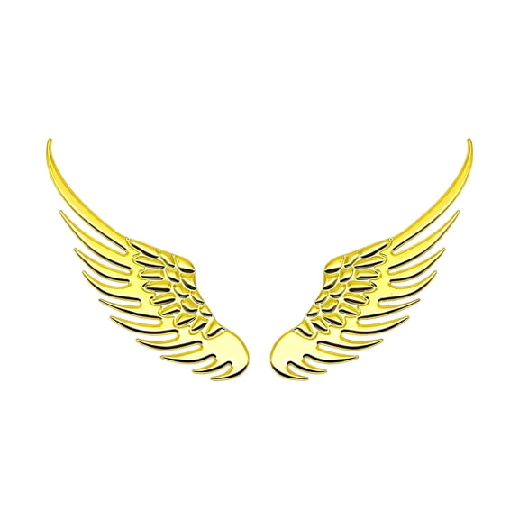 1 Pair Metal Wing Decals, Weatherproof Vehicle Body Protectors for SUVs & Cars