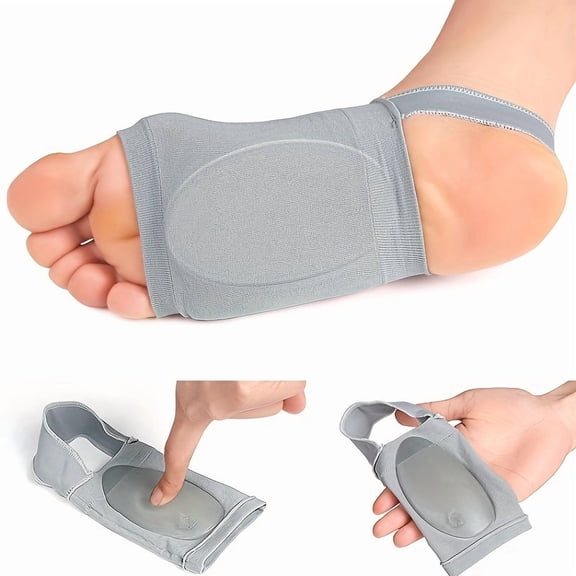 1 Pair Metatarsal Compression Arch Support Brace, Soft Elastic Gel Women Men Arch Support Socks Pads Bandages Shoe Inserts, Pain Relief for Plantar Fasciitis Heel Spurs Flat Feet