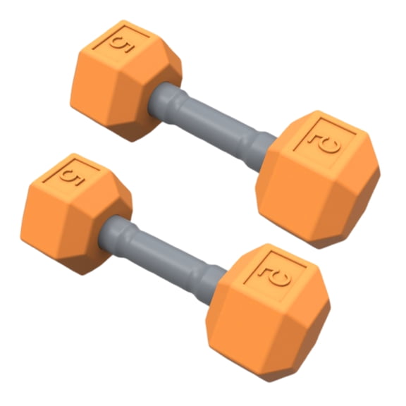 1 Pair Mini Dumbbells Workout Dumbbells Safe Silicone Hand Weights Dumbbell Toy Fitness Physical Development