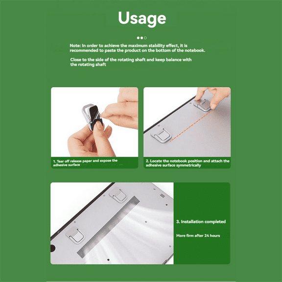 1 Pair Mini Legs for Laptop Aluminum Base Support Tools Laptop Stand Radiator for Keyboard Holder Silver