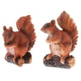 thumbnail image 1 of 1 Pair Mini Resin Squirrel Sculpture Statues Animal Model for Home  Lawn Art Craft Gift, 1 of 9