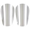 1 Pair Mini Soccer Shin Guards Football Shin Pads For Youth Adults Sport Supplies (Silver S)