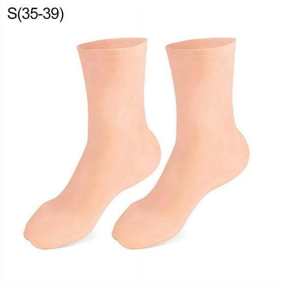 1 Pair Moisturizing Silicone Socks for Cracked Feet, Hydrate and Repair, Foot Care After Pedicure
