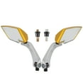 thumbnail image 1 of 1 Pair Motorbike Rearview Mirror Handlebar Mount Mirror Motorcycle Mirror, 1 of 7
