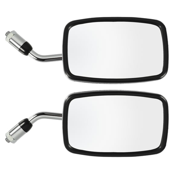 1 Pair Motorcycle 10mm Screw Thread Rearview Mirror Universal for Honda CB400SF ZRX400 Silver Tone