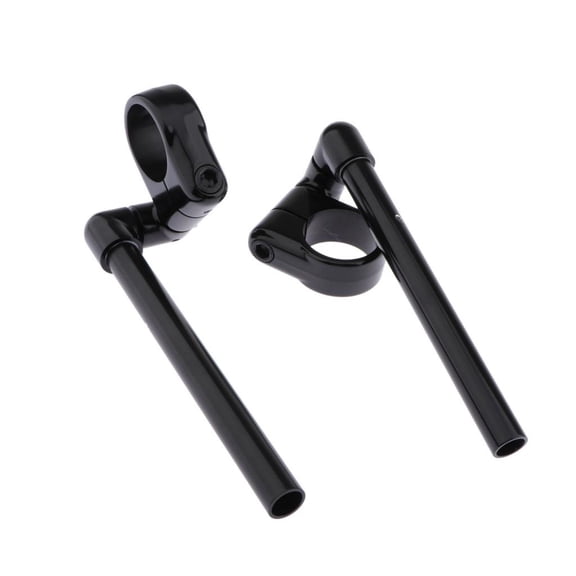 1 Pair Motorcycle Fork Tube Handlebars, Aluminum Alloy Hand Bar Riser , 2 Colors - Black