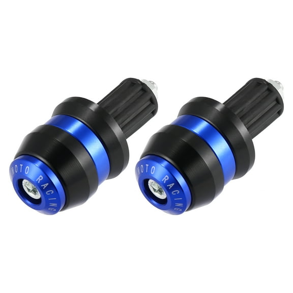 1 Pair Motorcycle Handlebar End Plugs 7/8" 22mm Handle Bar End Plugs Caps for Motorcycle Dirt Bike Scooter Blue