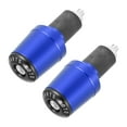 thumbnail image 1 of 1 Pair Motorcycle Handlebar End Plugs 7/8" 22mm Universal CNC Aluminum Alloy for Motorcycle Scooter Blue, 1 of 6