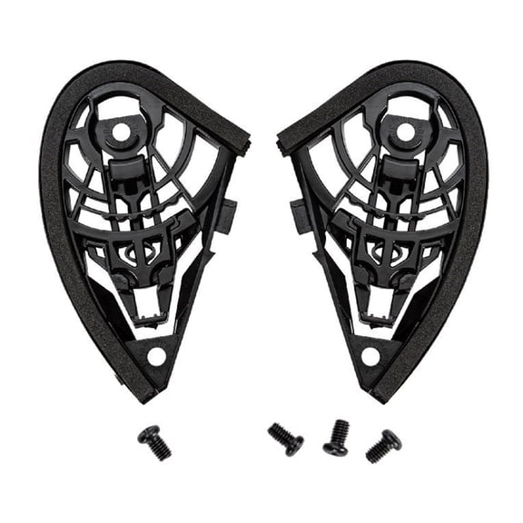 1 Pair Motorcycle Helmets Visors Gear Base Plate with Screw for K3 Replacement Face Visors Base Helmets Accessory