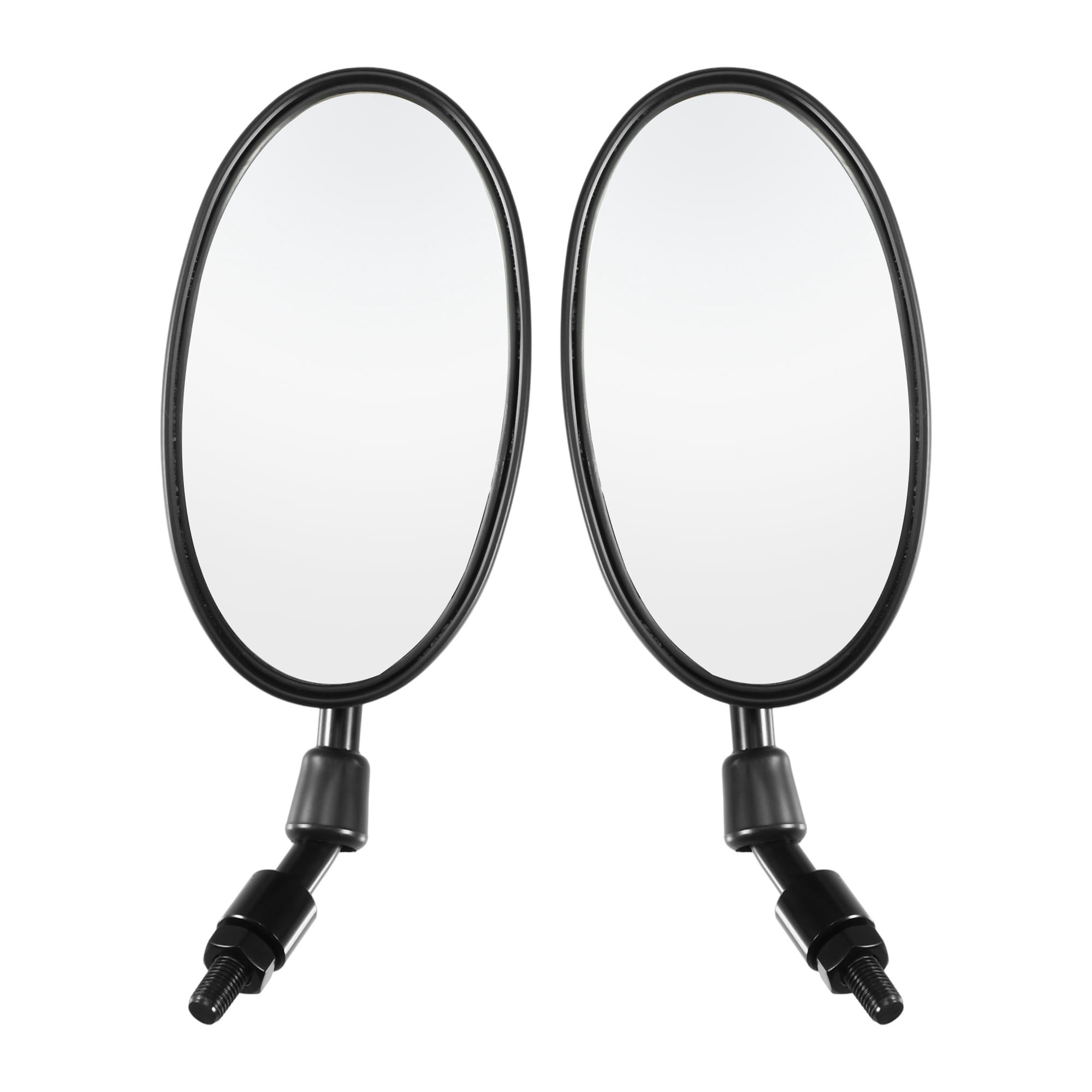 1 Pair Motorcycle M10x1.25 Screw Thread Rear View Side Mirror