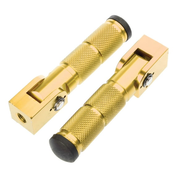 1 Pair Motorcycle Modification Accessories Aluminum Foot Peg Motorcycle 90° Fixed Folding- Front Rear Footrest Pedal