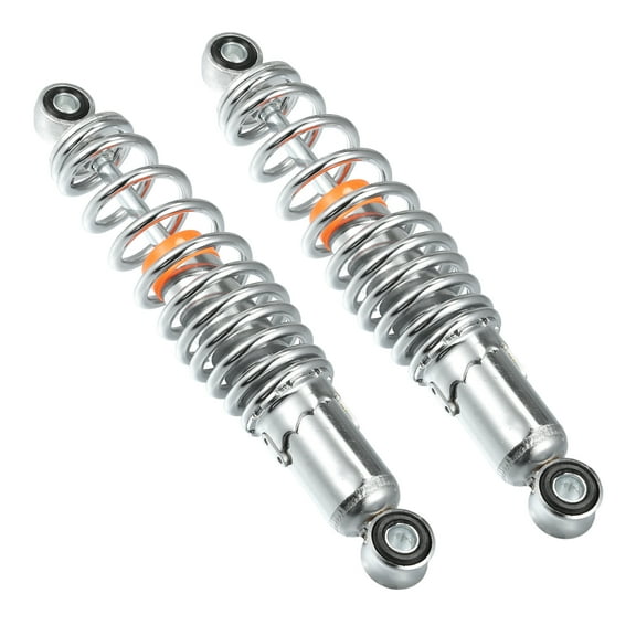 1 Pair Motorcycle Rear Suspension Shock 270mm for 50cc 70cc 90cc 125c Chrome Silver Tone