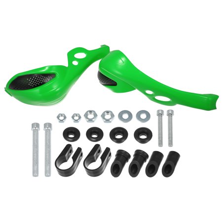 1 Pair Motorcycle Universal 7/8" Handlebar 1 1/8" Brush Bar Handguard Hand Guards for ATV Dirt Bike Green