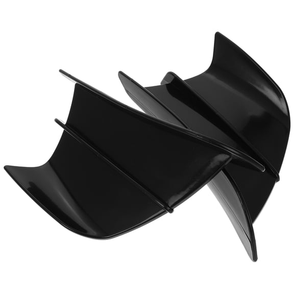 Masteelf Universal Aerodynamic Winglets for Motorcycle with Stability Enhancement and Sporty Aesthetics Black Plastic