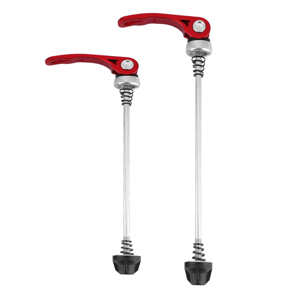1 Pair Mountain Bike Skewers Road Bicycle Quick Release Front Rear Axle Skewer Set (Red
