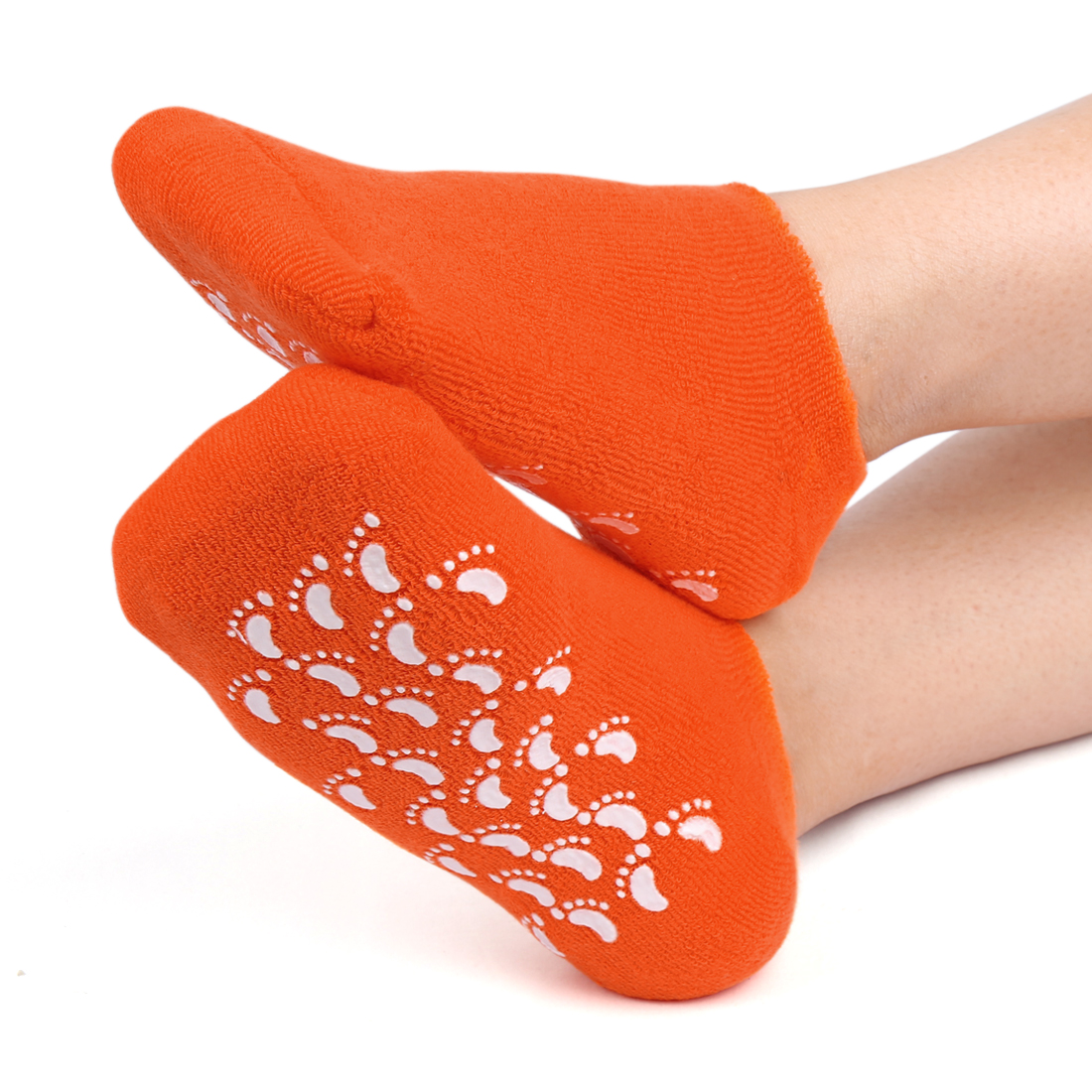 1 Pair Nonskid Cotton Blends Soften Skin Moisturizing Socks Silicone