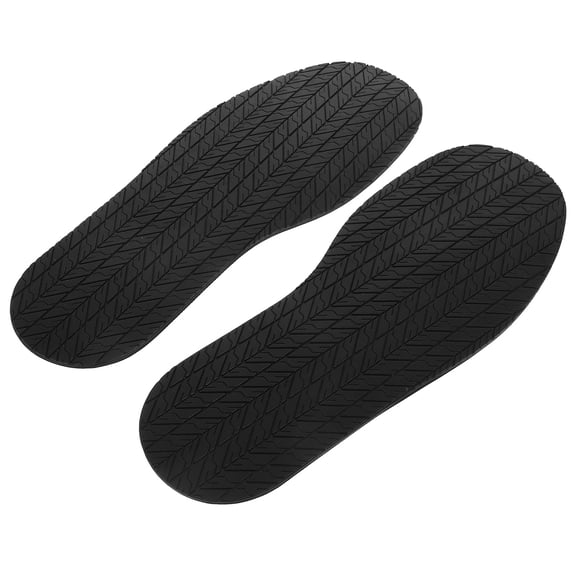 Nonslip Sole Pads for Shoe Bottom Repair and Protection Black Rubber 1 Pair