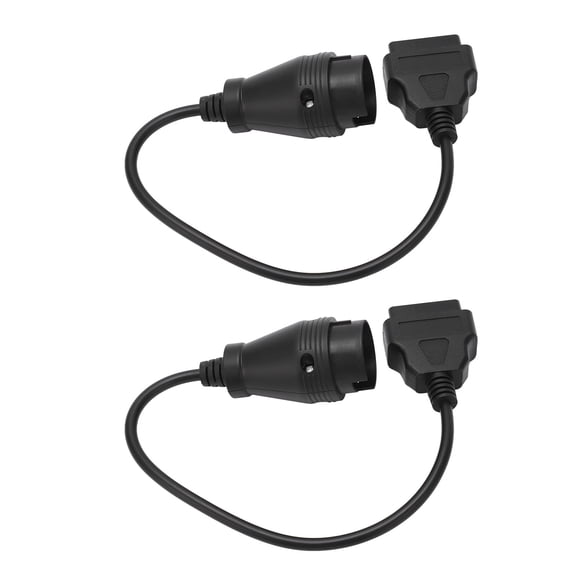 1 Pair OBD2 Adapter Cable 38 Pin to 16 Pin Black Replacement for Mercedes‑Benz SPRINTER