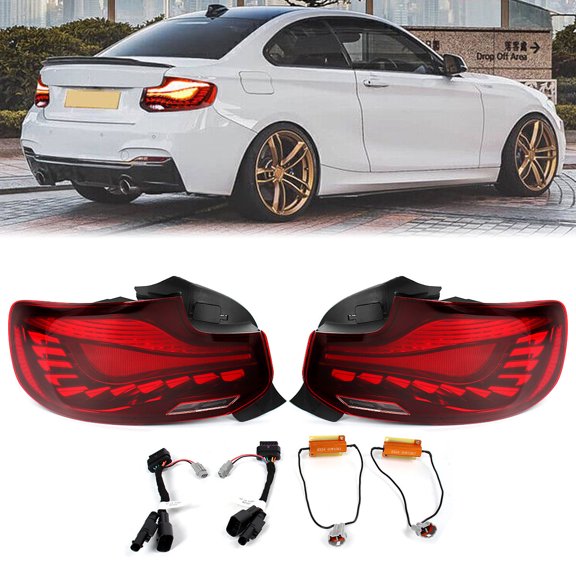 1 Pair OLED GTS Tail Lights For BMW F22 F23 F87 228i 230i M2 2-Series 2014-2021