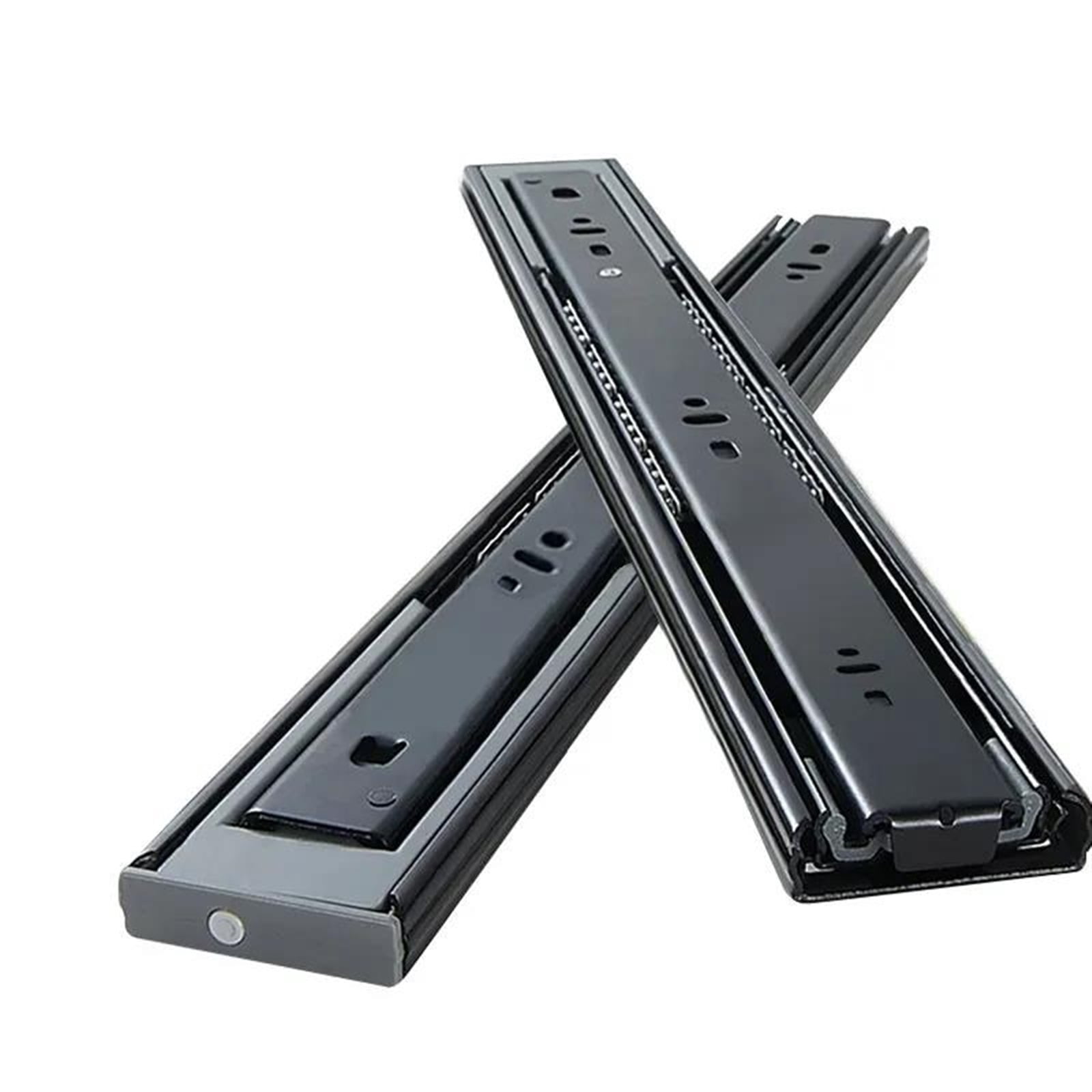 1 Pair Of Drawer Slides 25-50cm Mute Rebound Type 3 Kinds Cold Steel ...