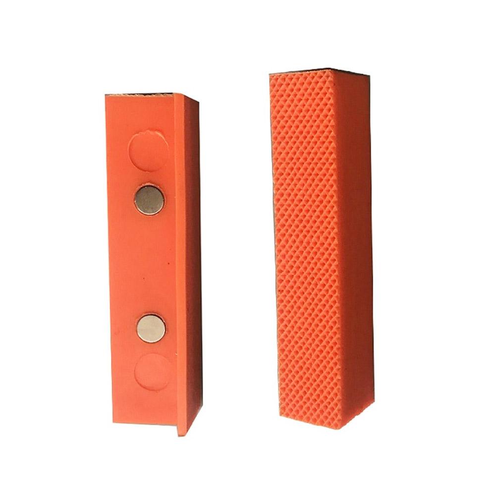 1 Pair Of Soft Pad Jaws Rubber Bench Vise Jaw Pad Holder Vice D6G2