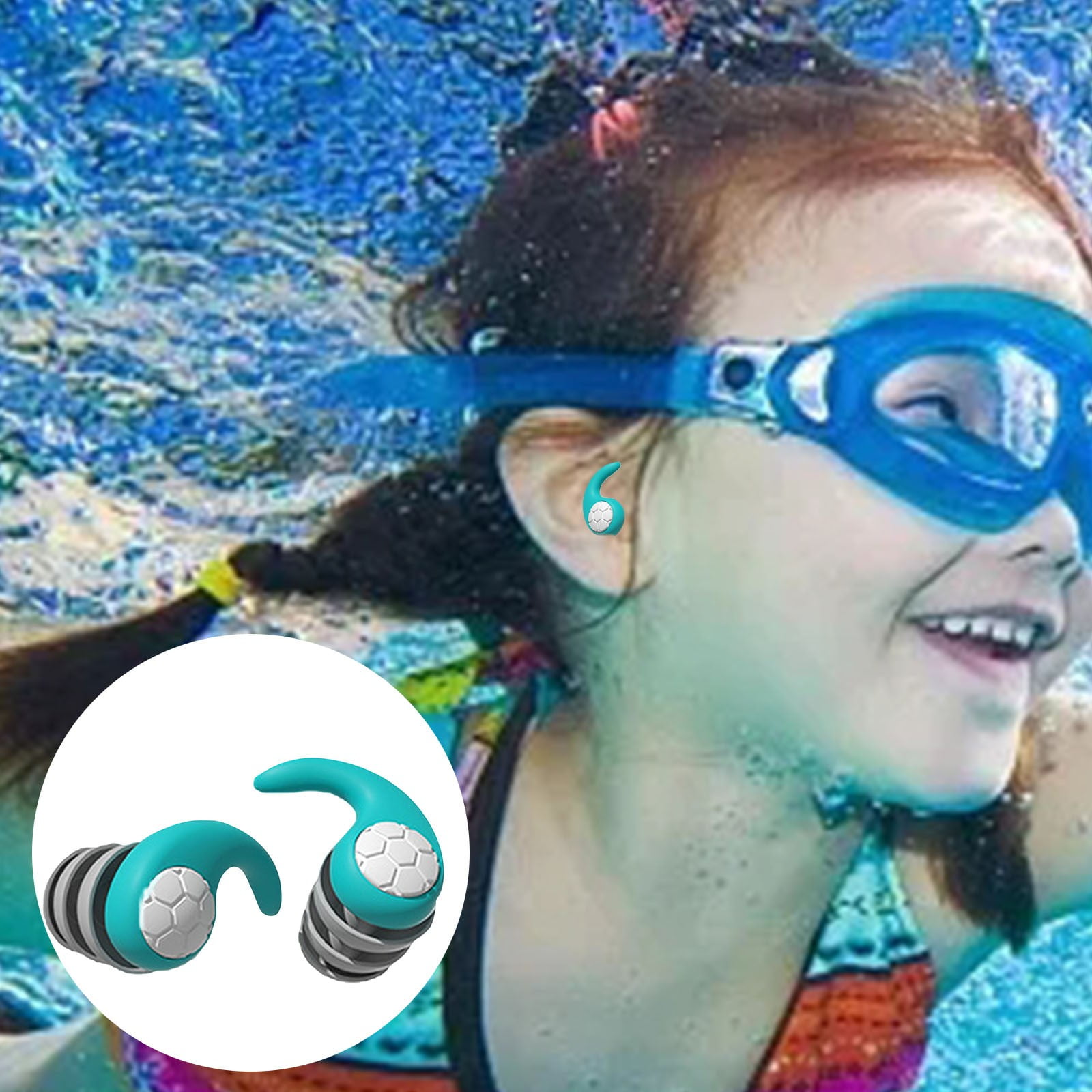 1 Pair Of Swimming Children Ear Plugs Swimming Water Proof Ear Plugs Reusable Silicone Ear Plugs