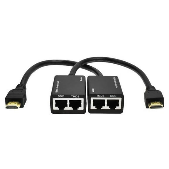 1 Pair Over RJ45 CAT5e CAT6 UTP LAN Ethernet Extender Repeater 1080P 3D to 100ft Sender and Receiver
