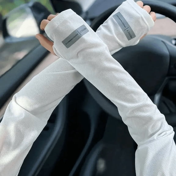 1 Pair Oversized Ice Sleeves For Men, Summer Outdoor Loose Sleeves With UV Protection