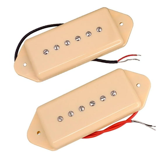 1 Pair P90 Guitar Pickups Neck&Bridge for LP Guitar Parts - , as described Cream