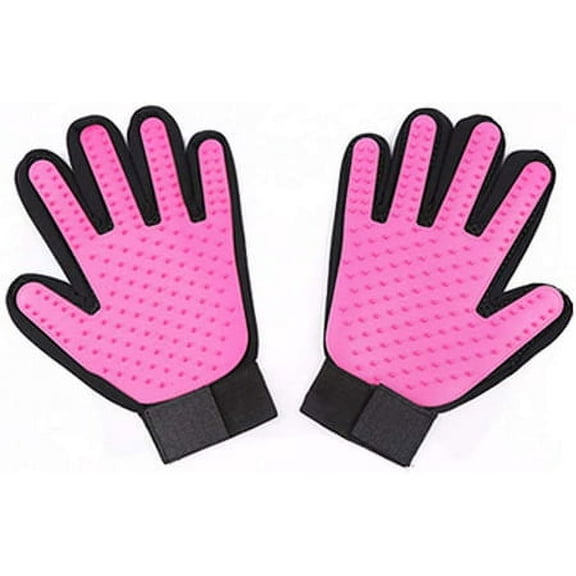 1 Pair Pet Grooming Gloves Brush Dog Cat Hair Remover Mitt Massage Deshedding Hair Fur Removal Tool